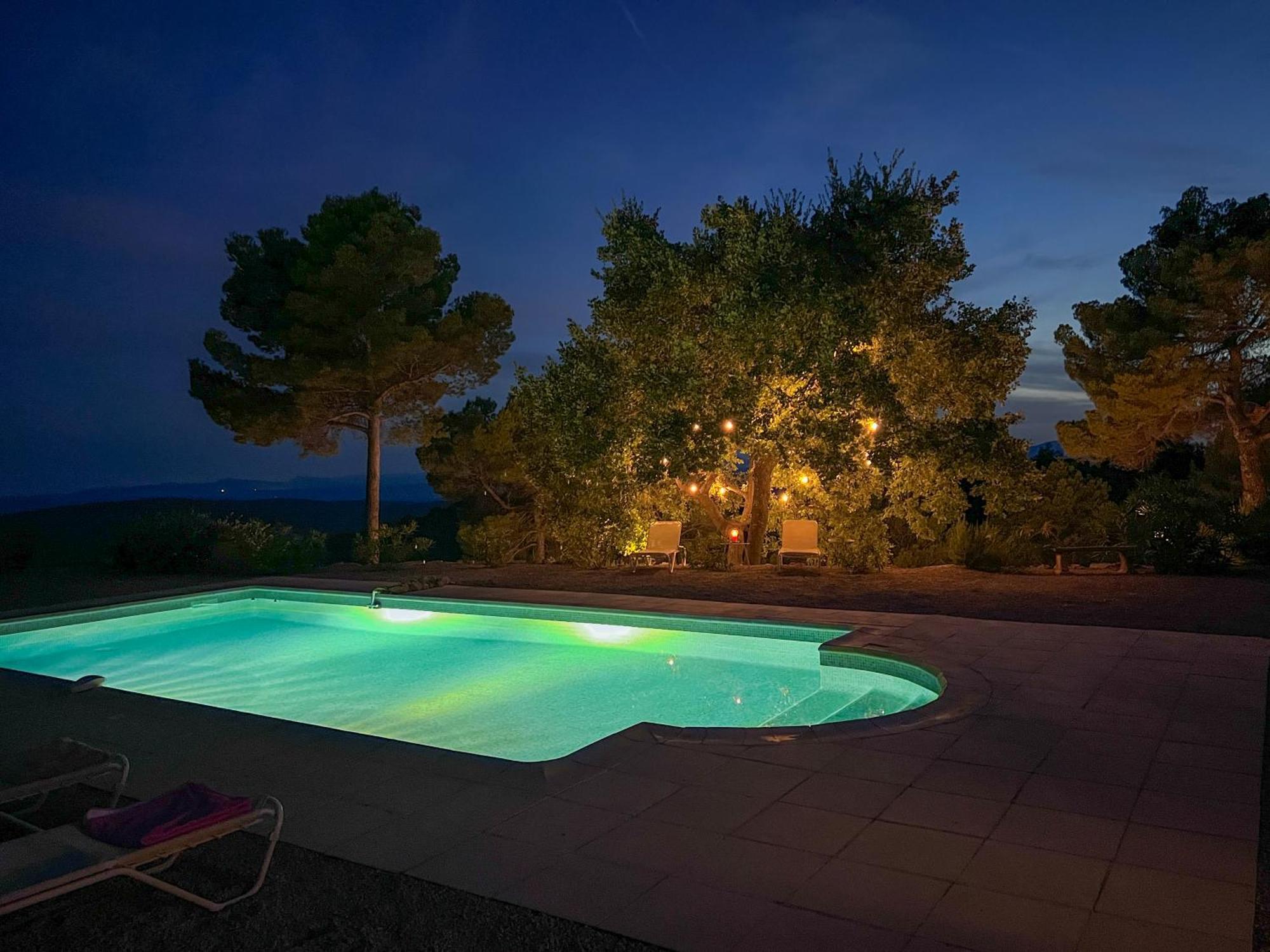Villa "Le Sortilege" Vue Panoramique Et Piscine Tourtour Ngoại thất bức ảnh