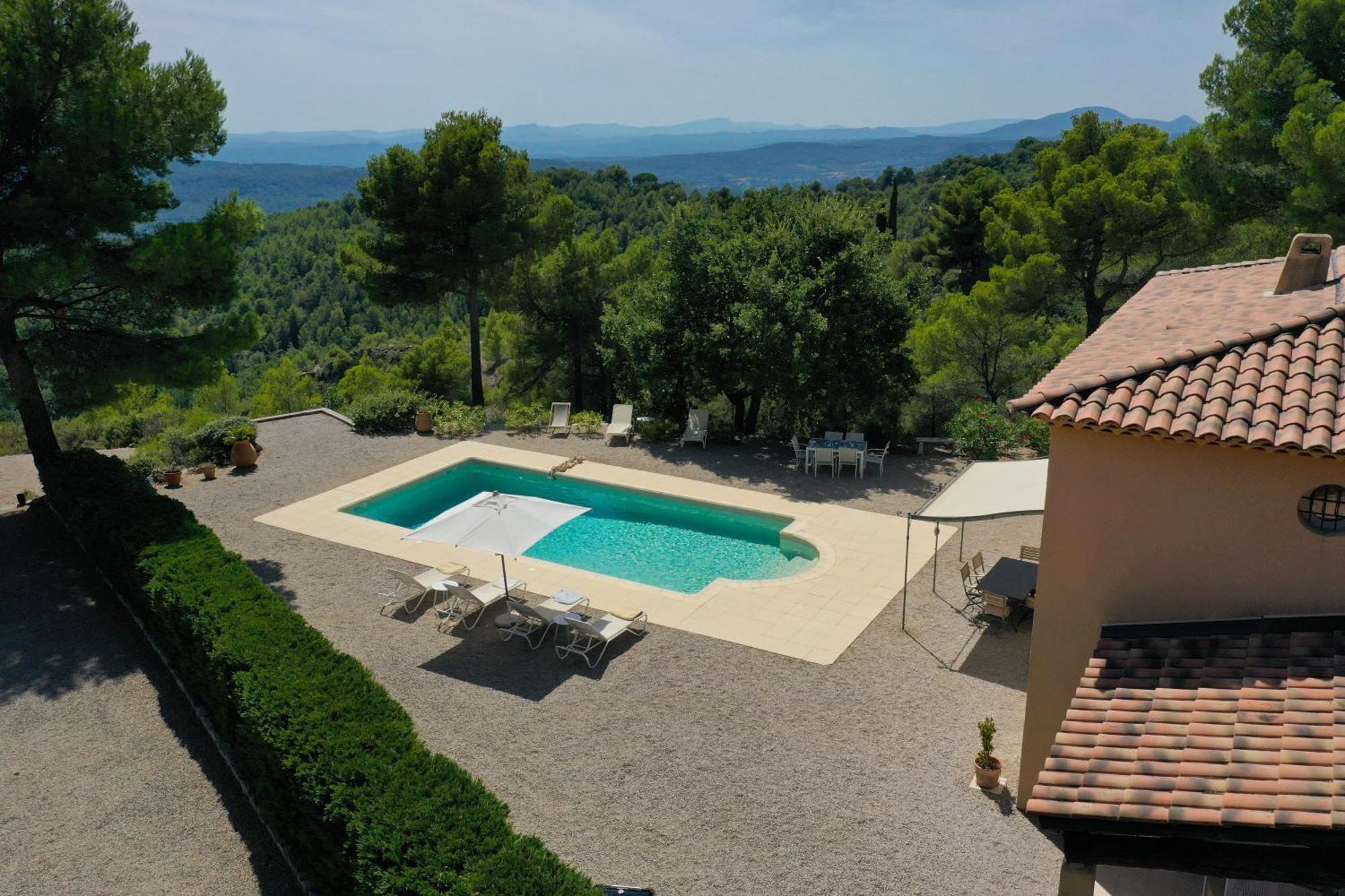 Villa "Le Sortilege" Vue Panoramique Et Piscine Tourtour Ngoại thất bức ảnh