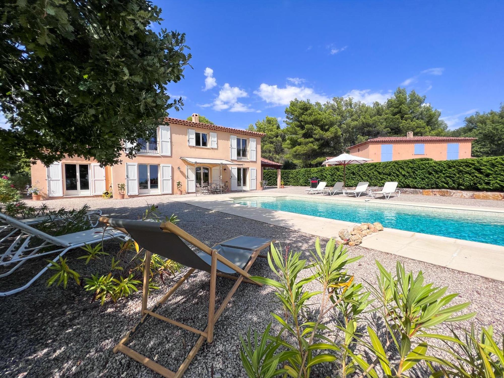 Villa "Le Sortilege" Vue Panoramique Et Piscine Tourtour Ngoại thất bức ảnh